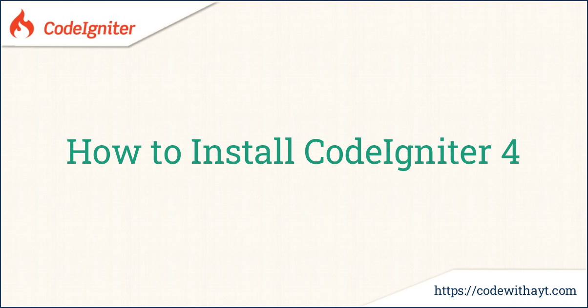 How to Install CodeIgniter 4-image